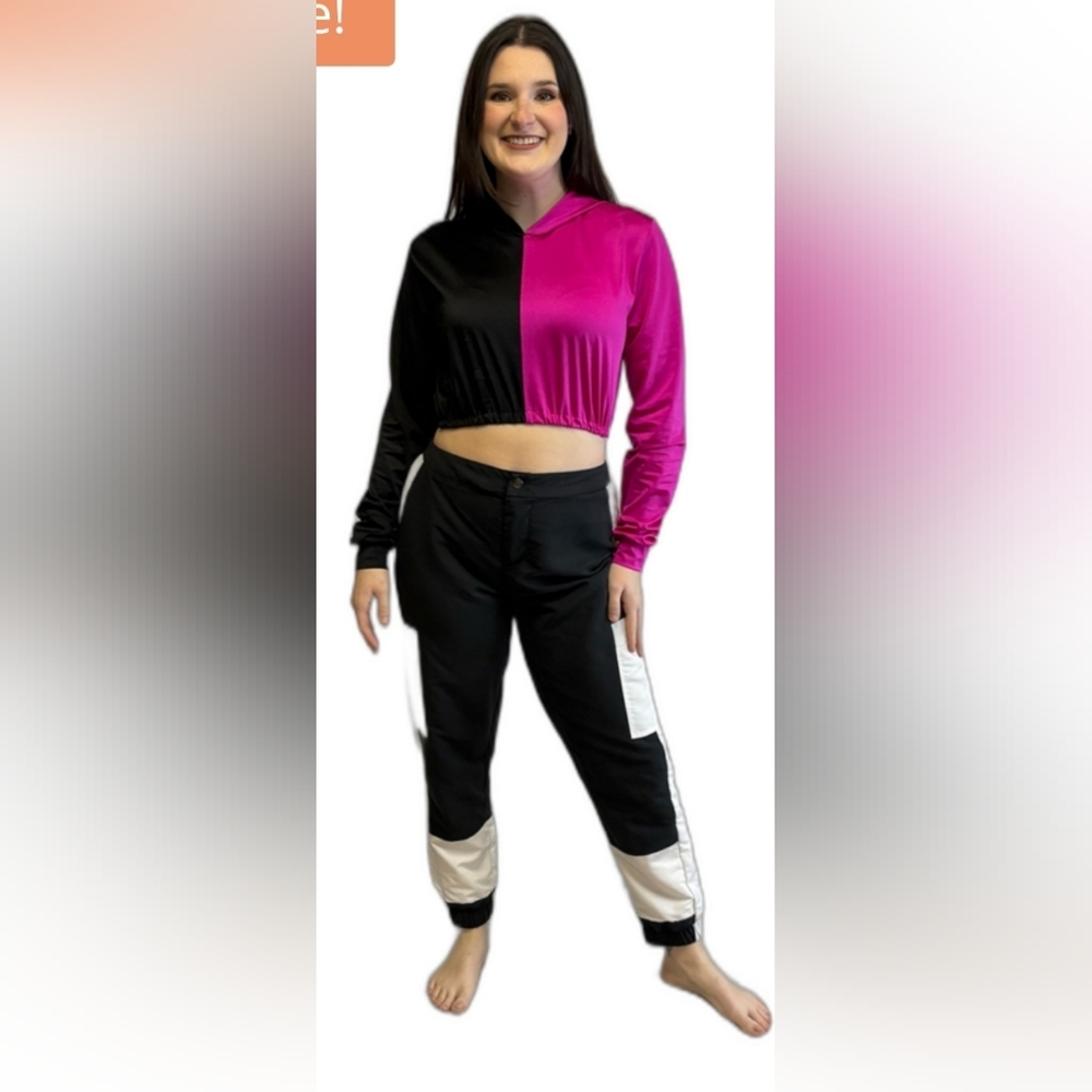 Kelle Vibrant Pink Crop Top Size SA Small Adult
